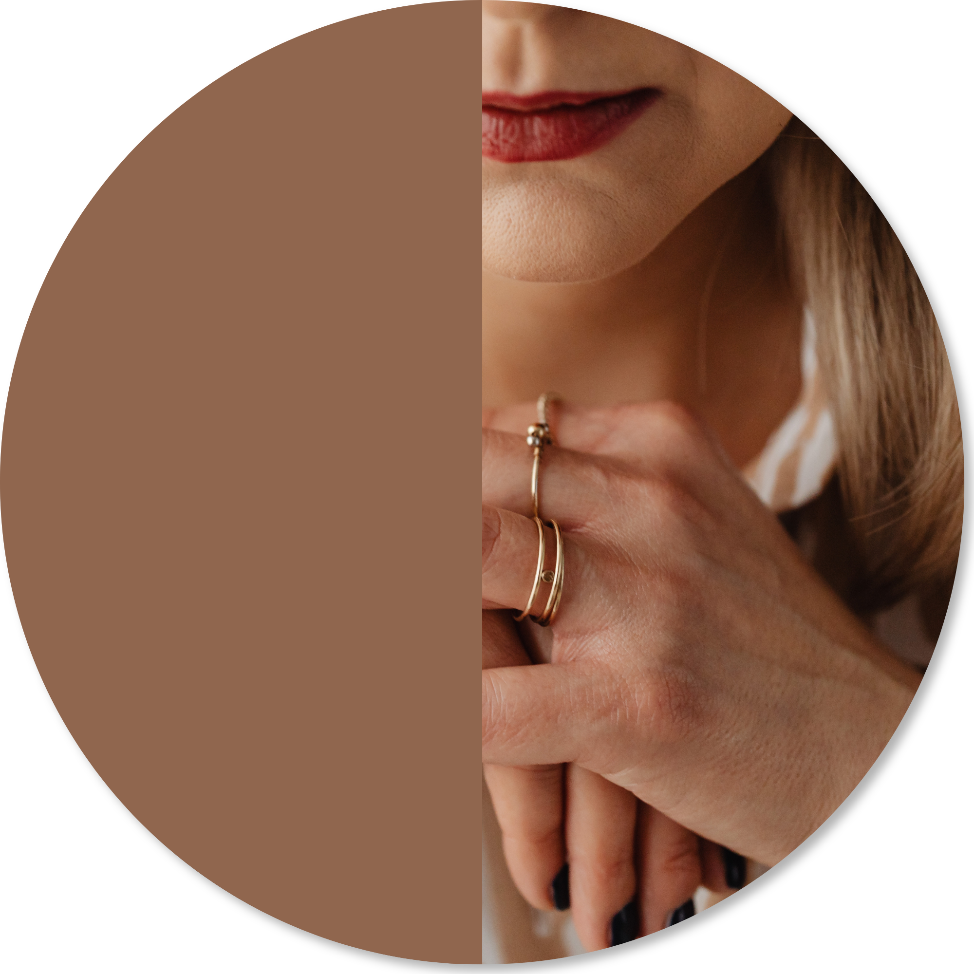 Close-up portrait of a woman holding her hand, representing the emotional and physical impact of persistent pain