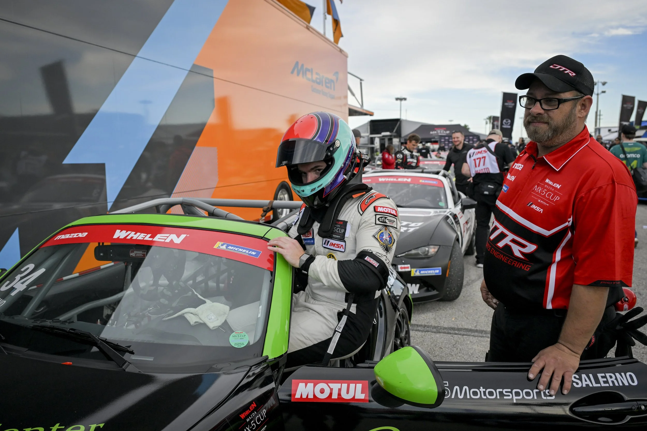 Salerno goes P2 at The Indianapolis series test 