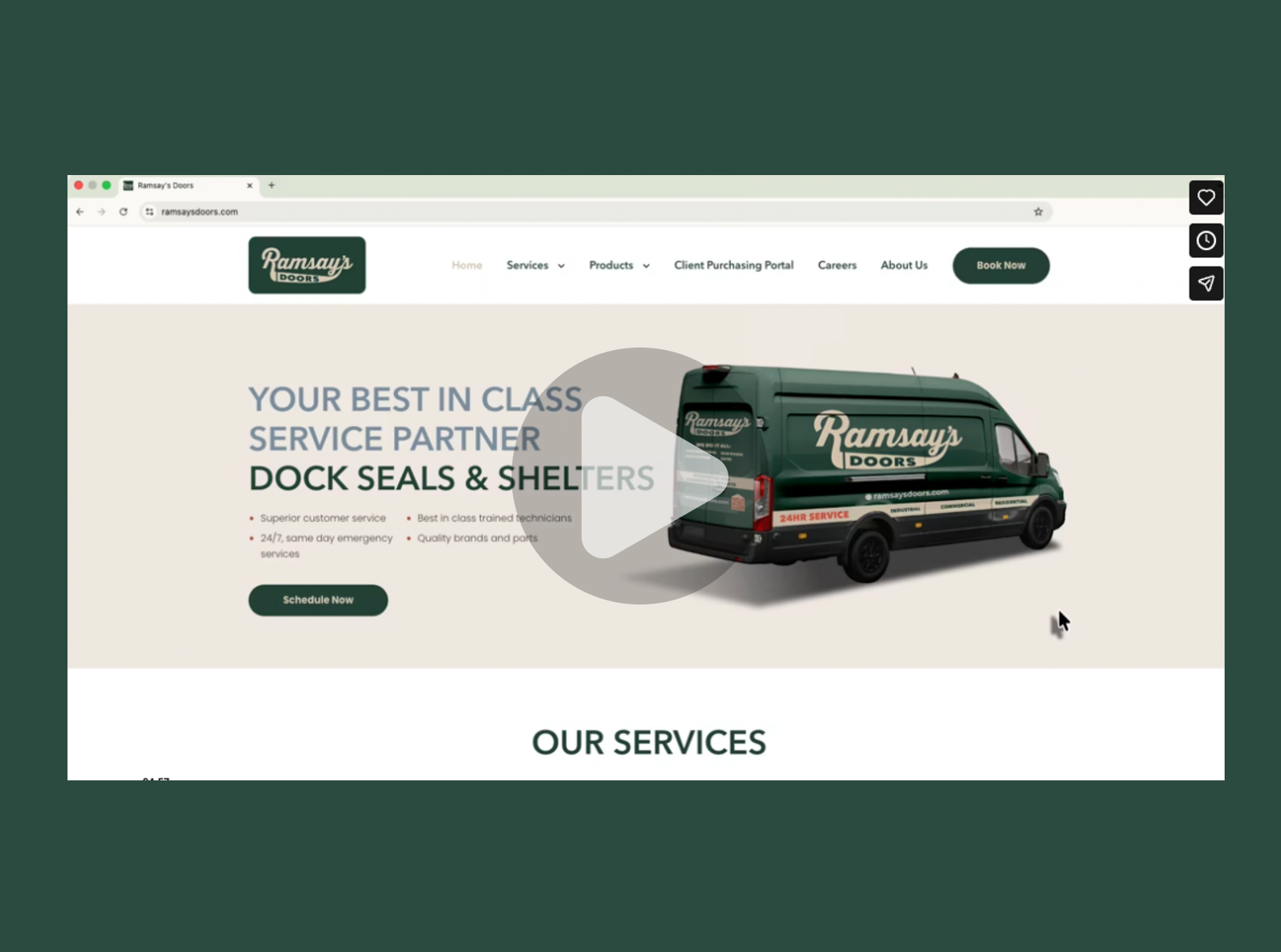 Ramsay's Doors Website Walkthrough