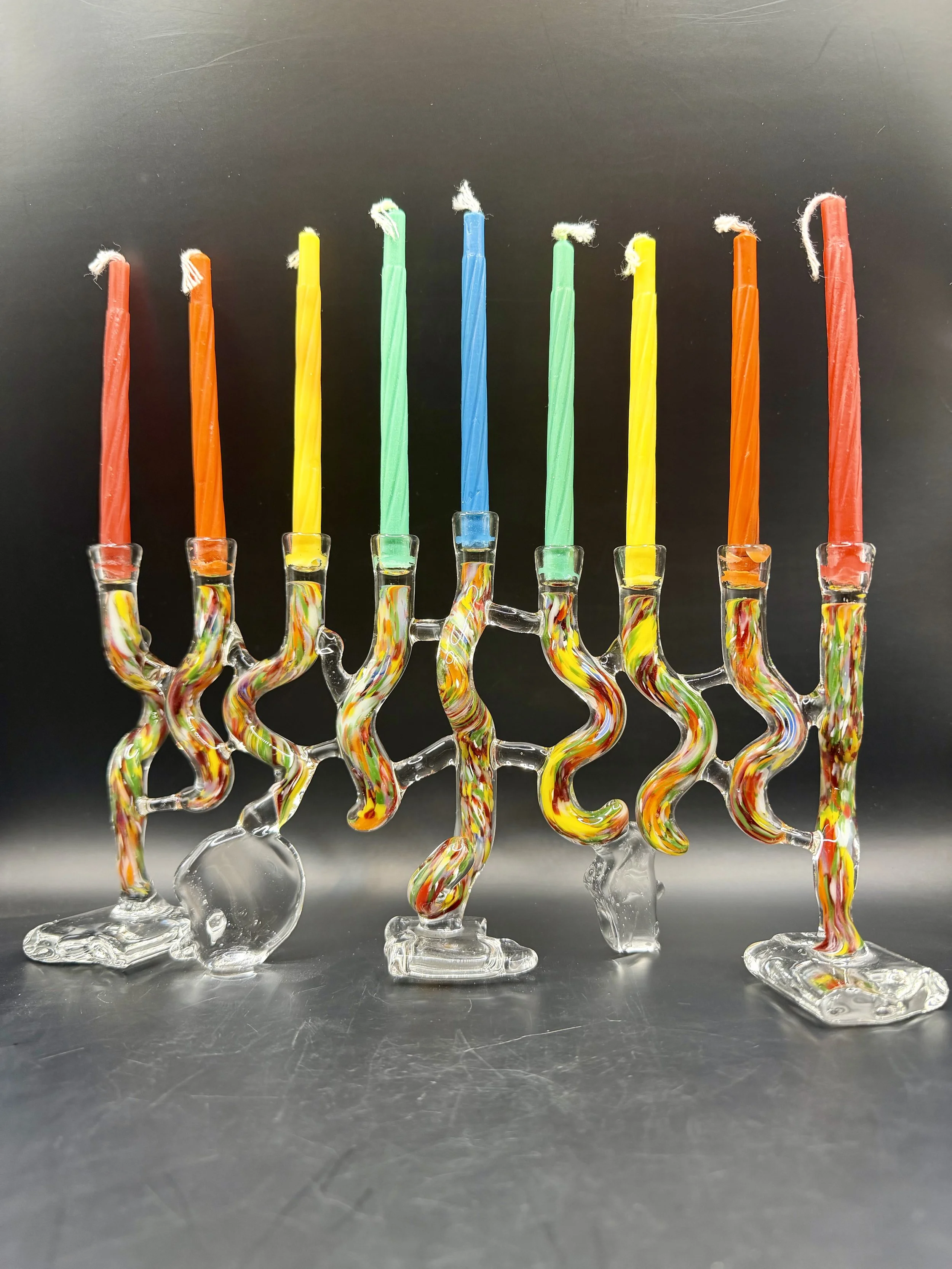 Rainbow Menorah