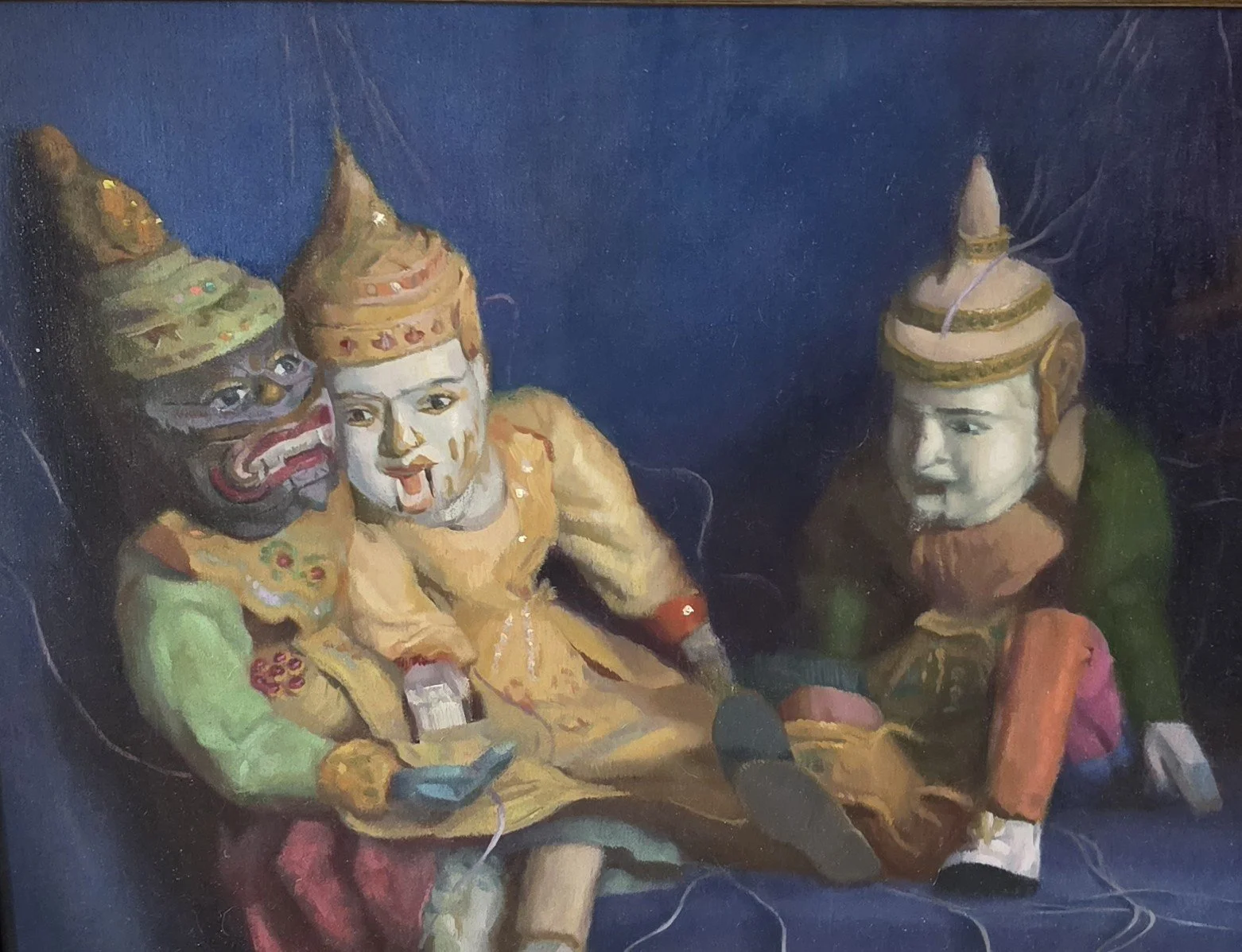 “She said what?” Oil on Linen 24” x 20” Rachel Pierson $2000