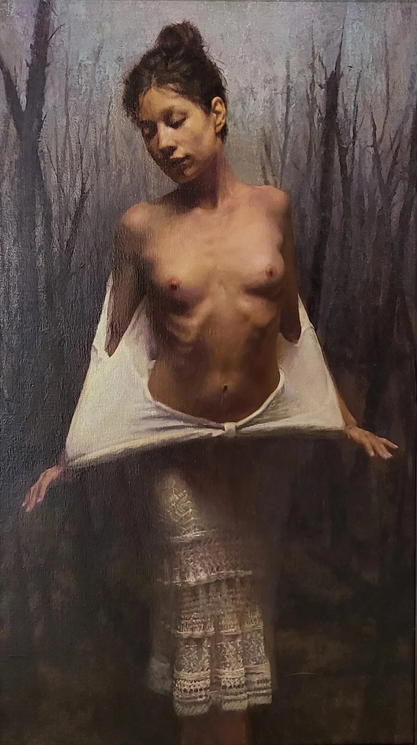 "Give Me Shelter" Oil on Linen 13" x 36" Stephen Early $4000