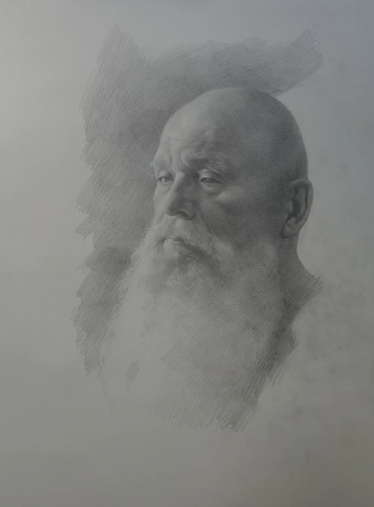30. Portrait of John Carrasco 
18” x 24” 
Graphite on Paper
$1000