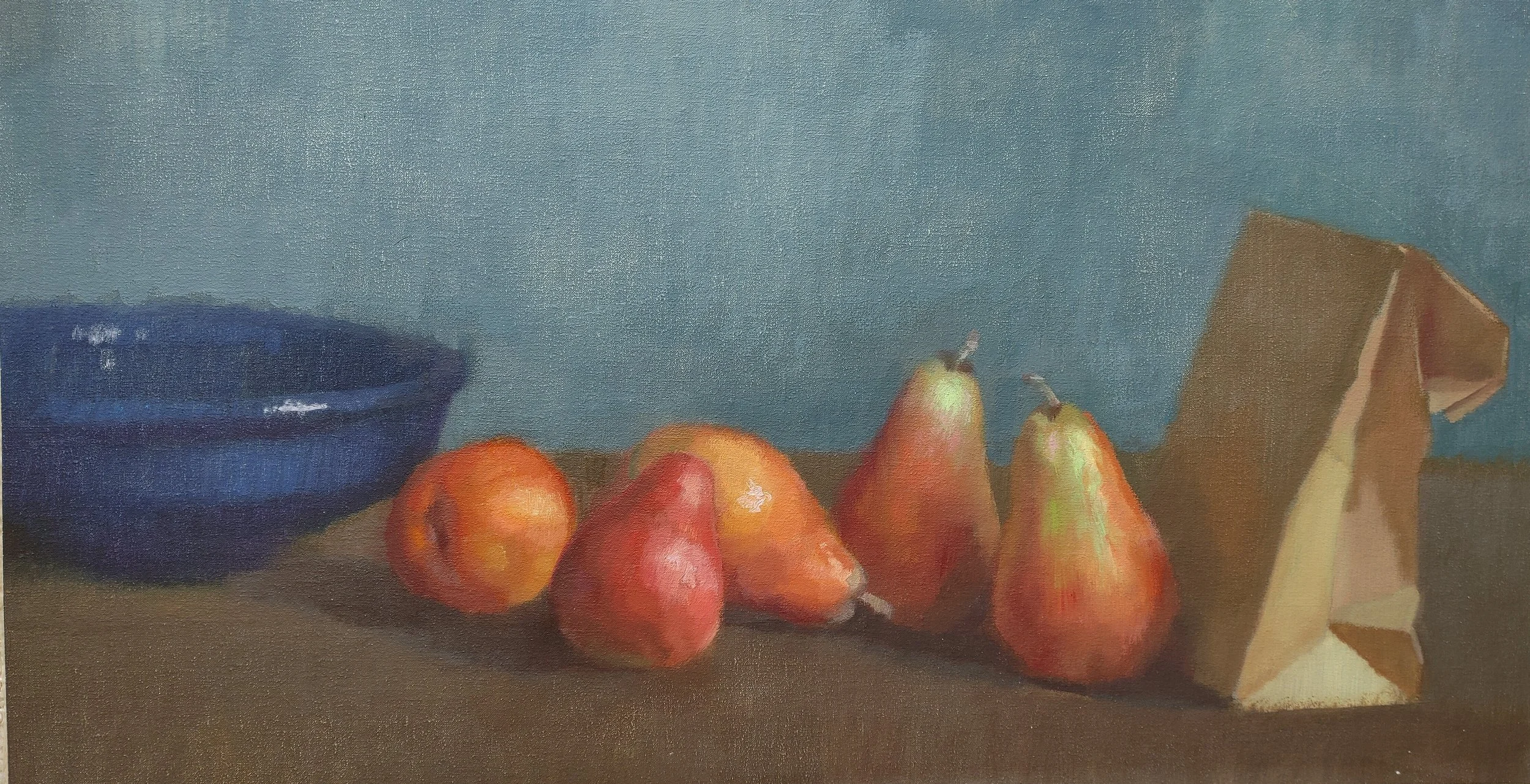 "Blue Bowl" Rachel Pierson Oil on Linen		$1,800.00