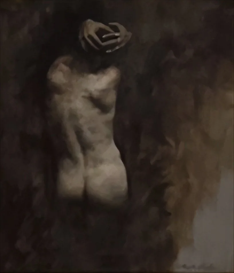 “Male Torso” Oil on Panel “16 x 12” Stephen Early $1000