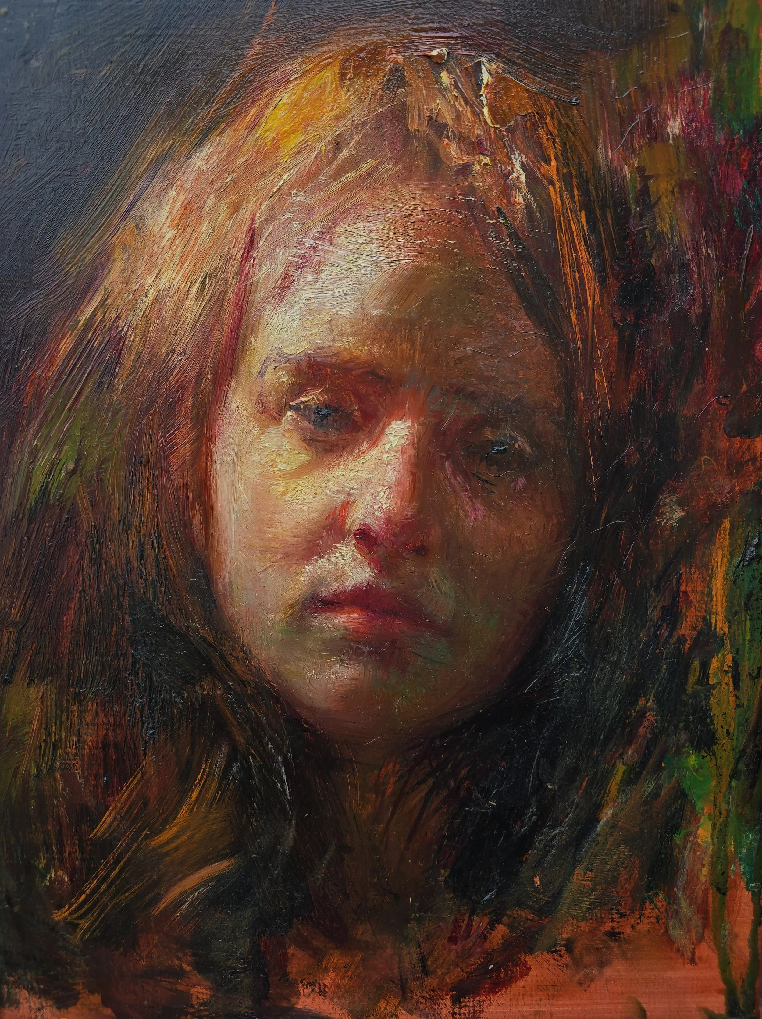 "Julie" Steven Assael Oil on Panel 11 x 14 $3,500.00