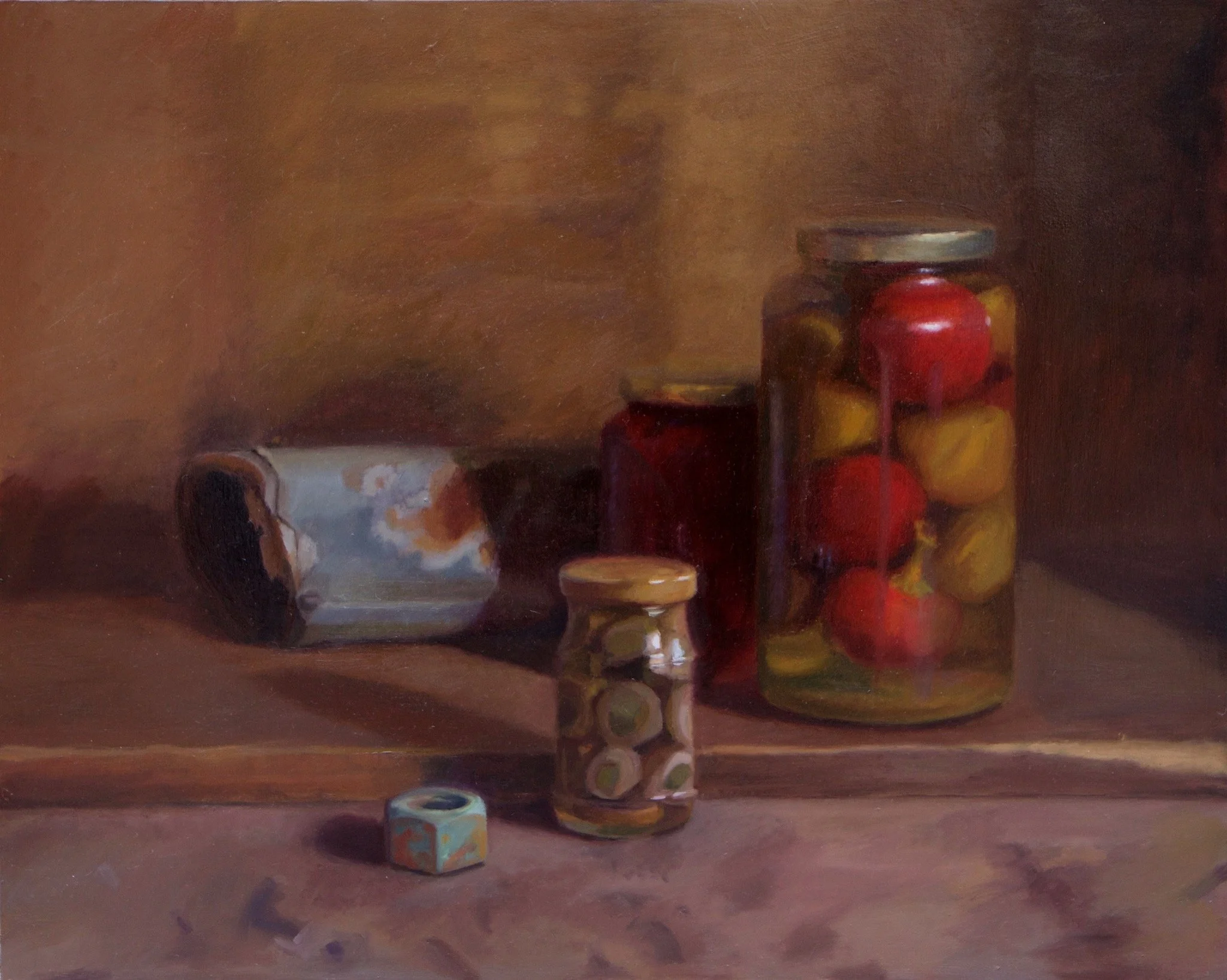 "Still Life with Peppers and Lugnut" 16" x20" Jaime Weisner $800