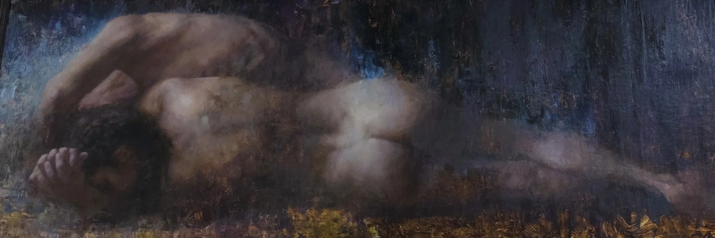 “Secondary Succession”  Oil on Linel 28” x 16” Stephen Early $4000