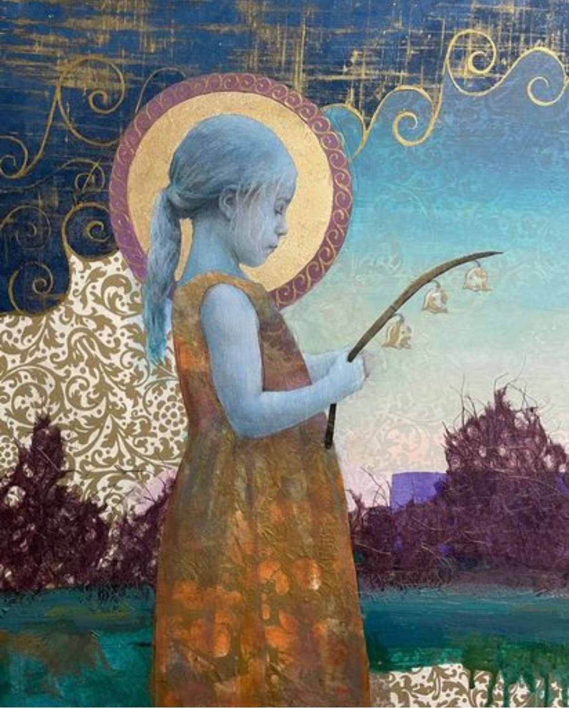 "Lily of the Valley" Larisa	Groht 16x20	$3,200.00