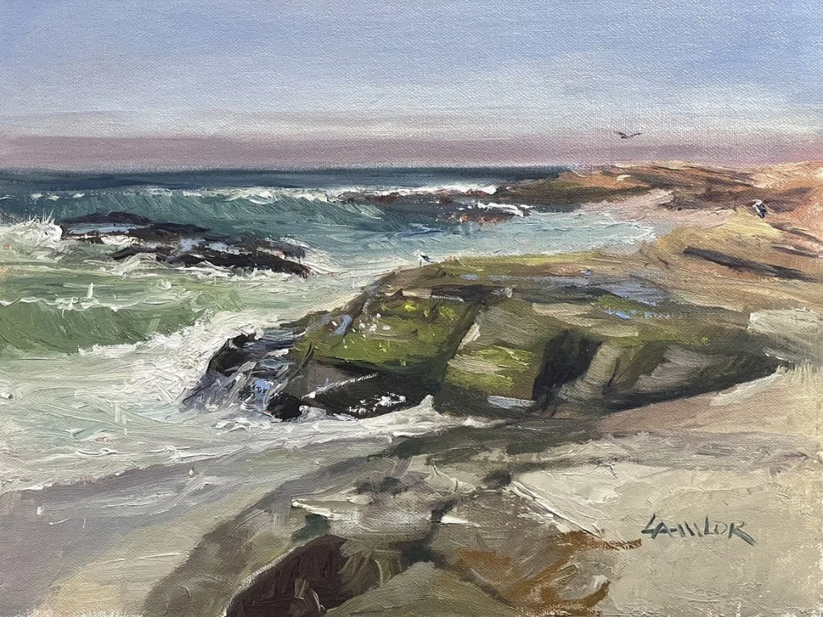 "Low Tide" Megan Lawlor Oil on Linen 9x12	$1,200.00