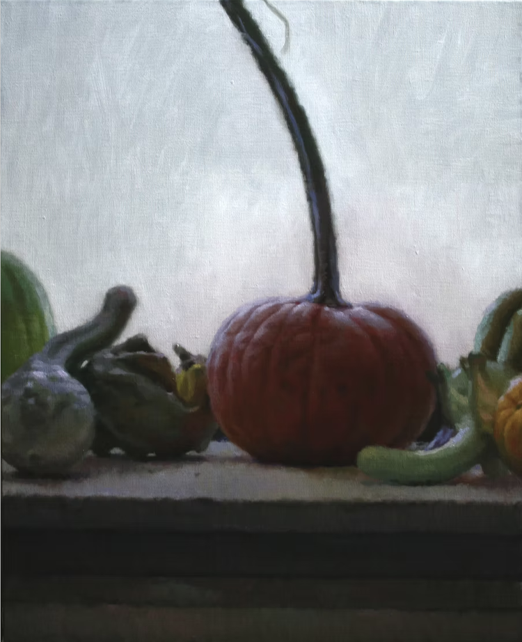 29. Backlit Pumpkins
16" x 20"
Oil on Linen
$1800