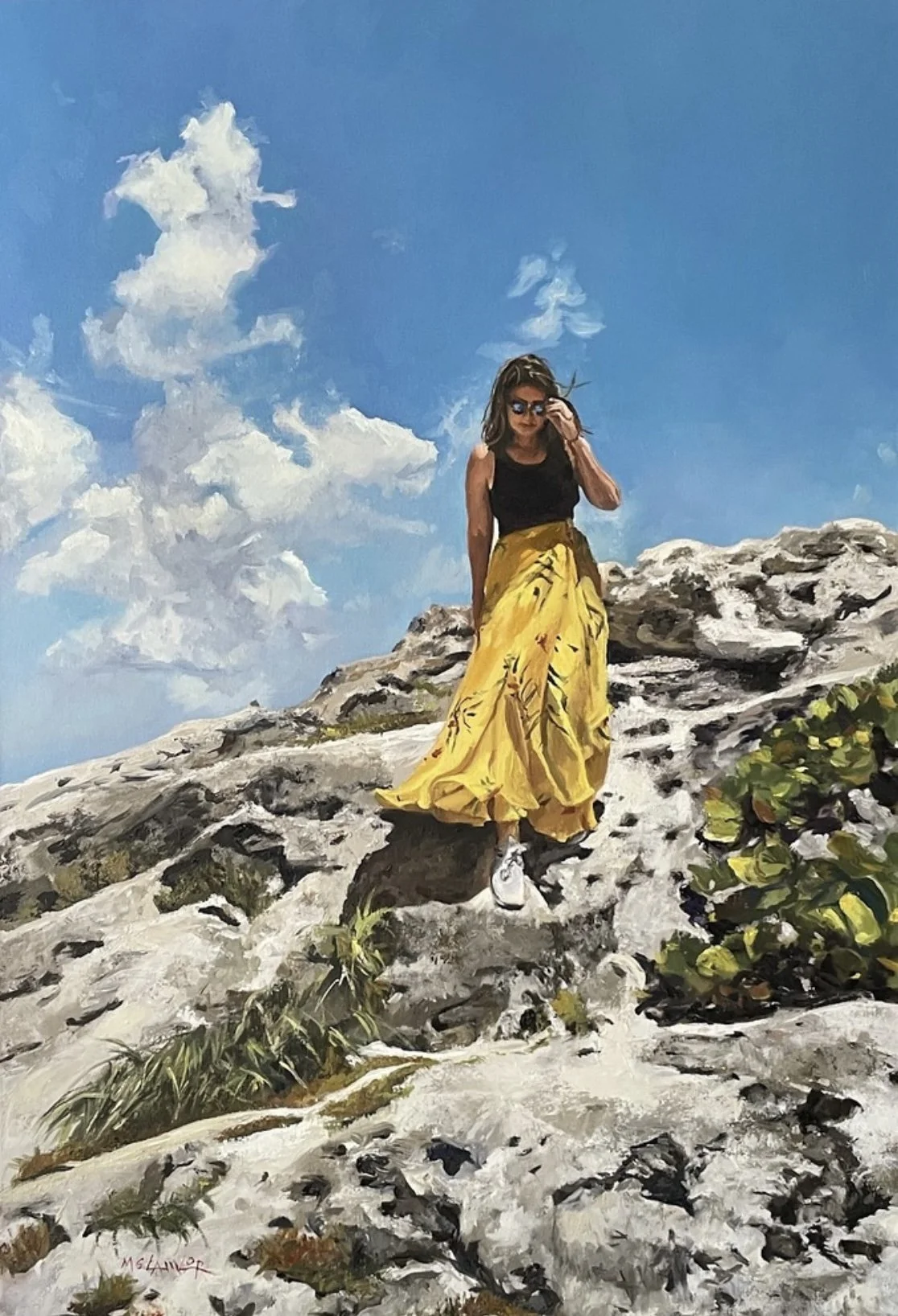 "Limestone Lit" Megan Lawlor Oil on Linen		36x24 $5,800.00
