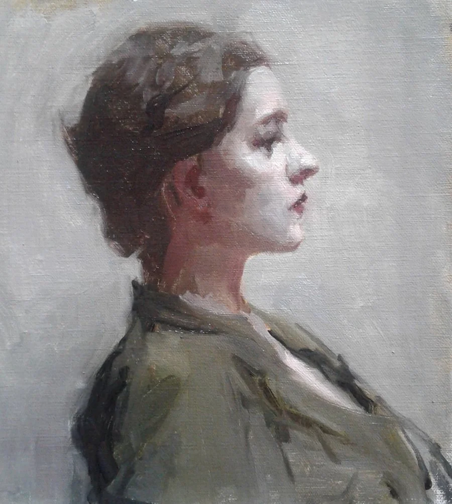 *SOLD*"Alice" Ilana	Ellis Oil on Linen 16 1/2 x 11 1/4	$250.00