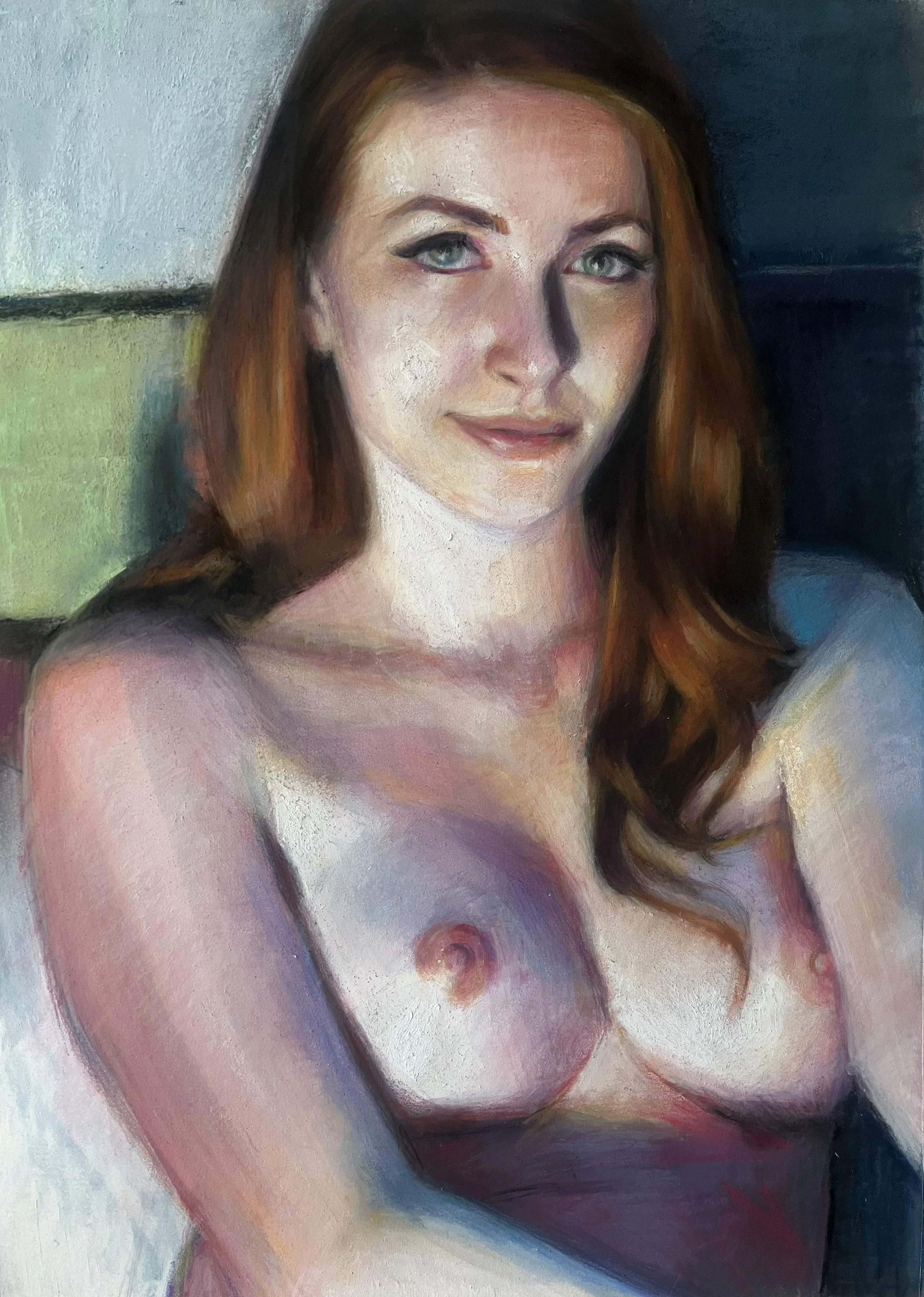 "Dane" Pastel on Paper 16" x12" in, Melissa Halbrook $750