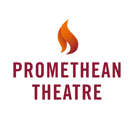 Promethean Theatre logo with an orange flame icon above the text.