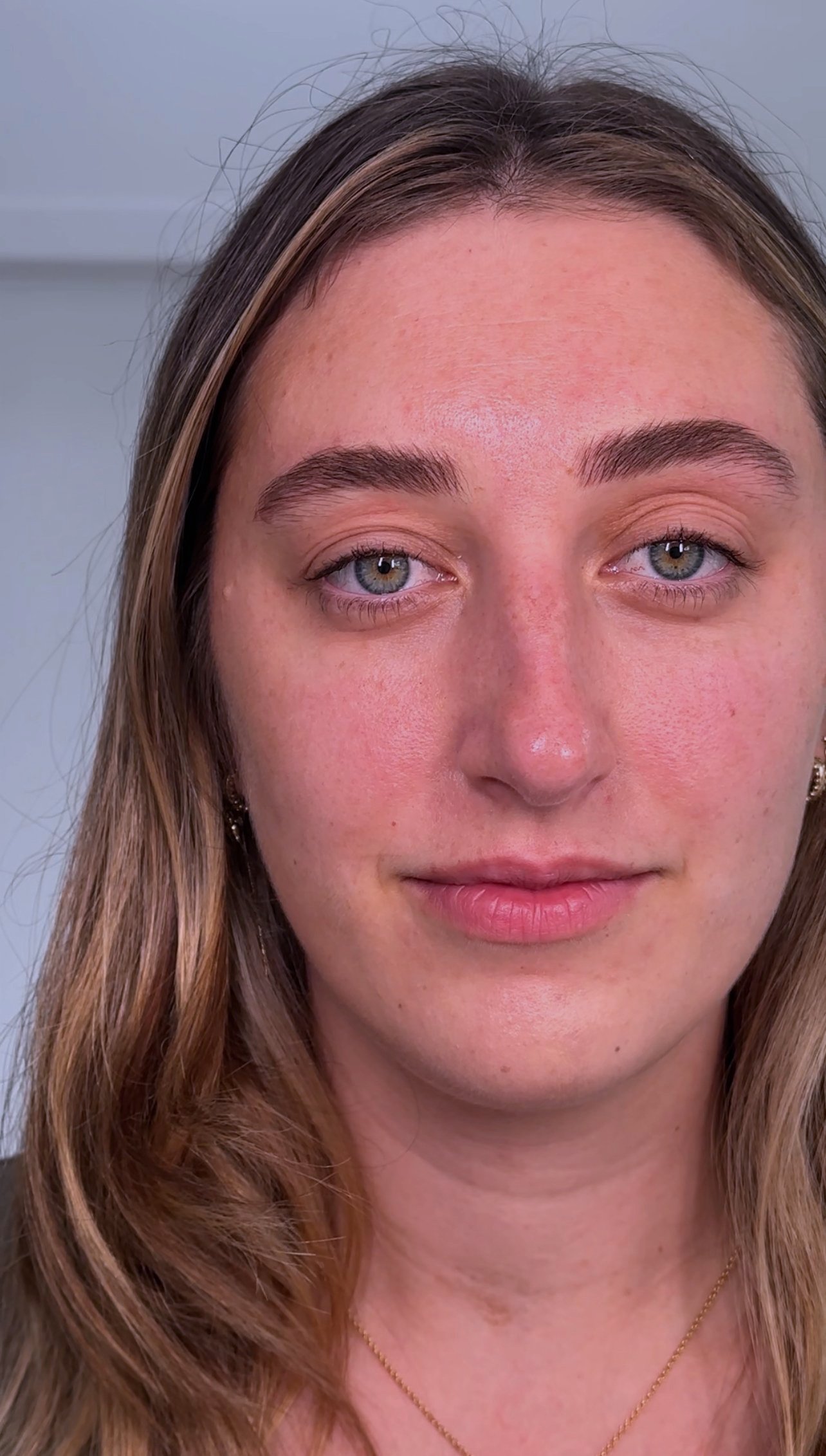 Picture of woman after having eyebrows microbladed, microblading, cosmetic tattoo, eyebrow tattoo