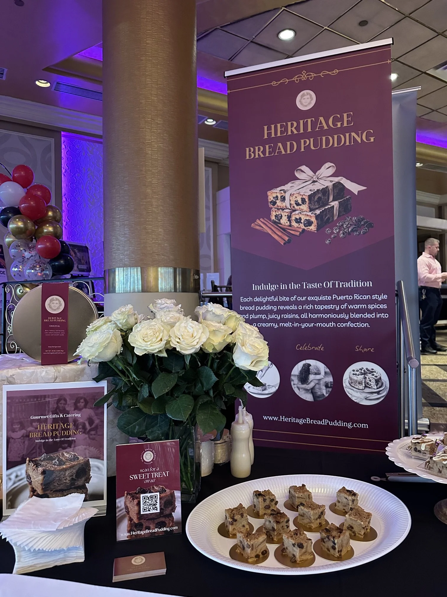 Hispanic Heritage Catering NYC Bread Pudding