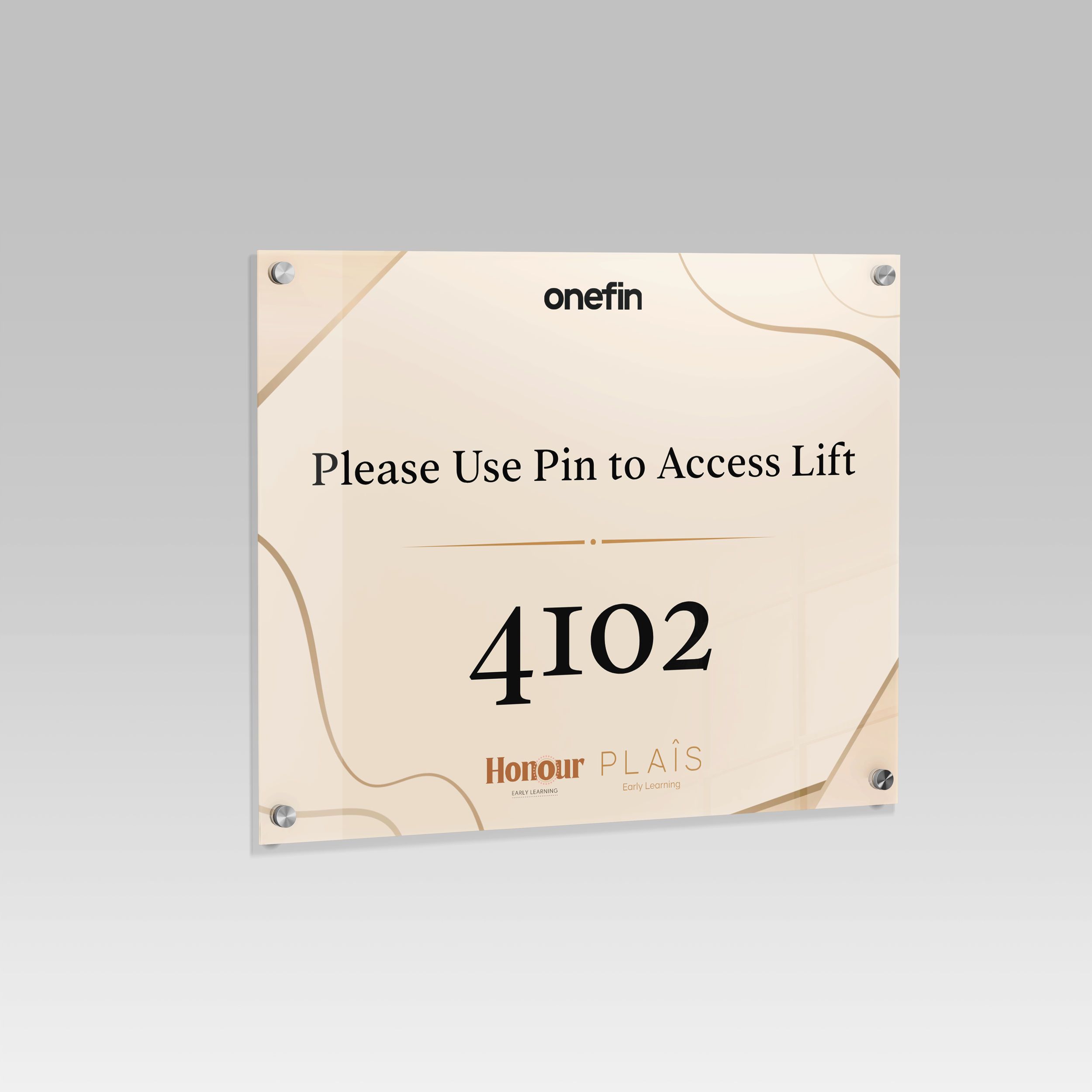 Onefin Event Signage