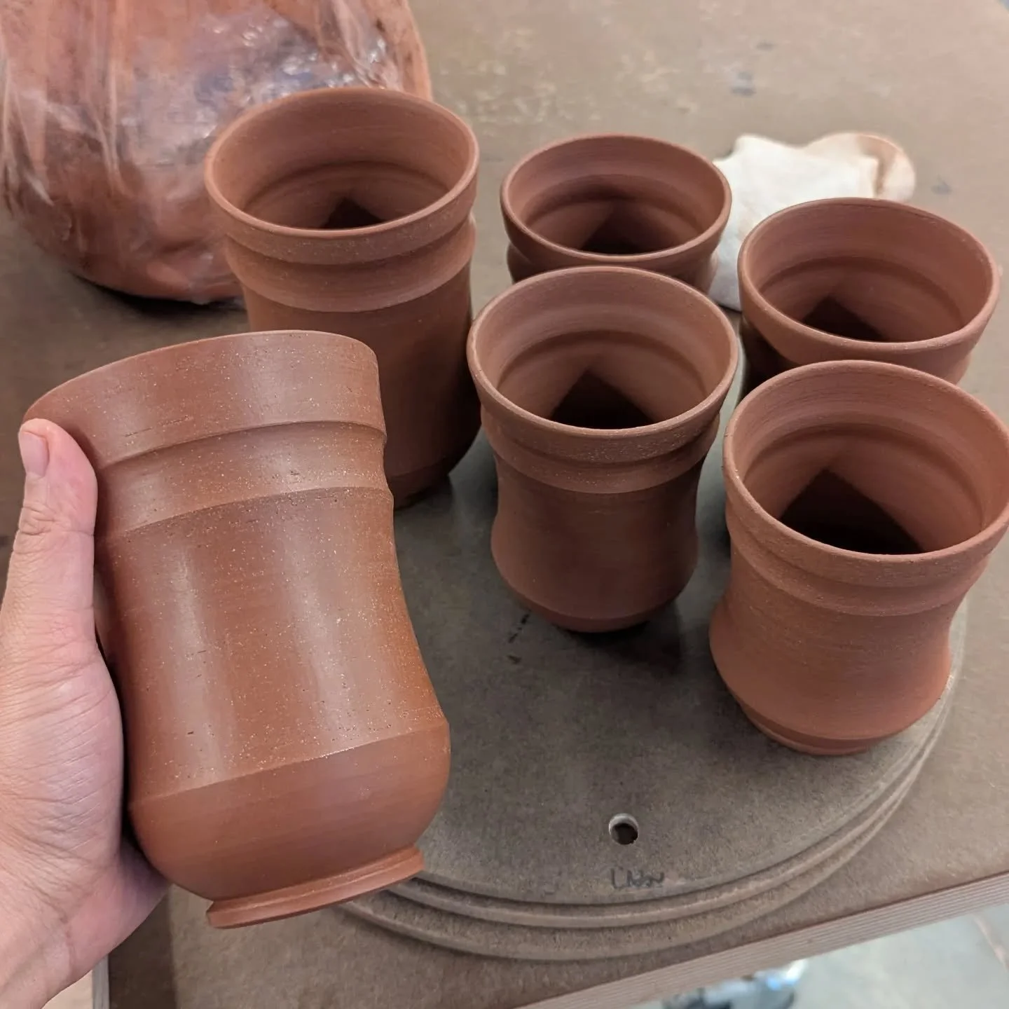 Wednesday WIP (bringing it back!) 

My mom said once, off handedly, &quot;oh it might be nice to have some 12 oz tumblers&quot; and I've been thinking about that for the last month or two. The new class session started last week and I finally had a c
