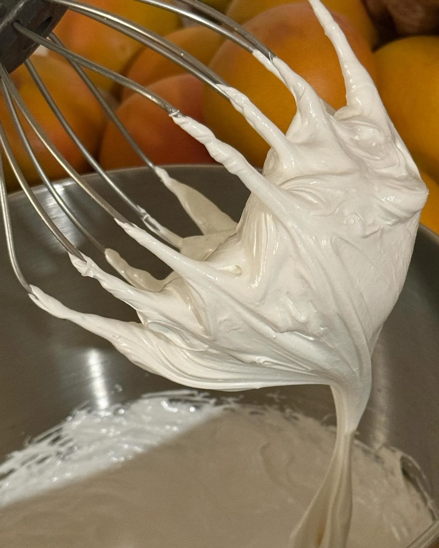 stiff peaks &mdash; making our signature swiss meringue buttercream ☁️