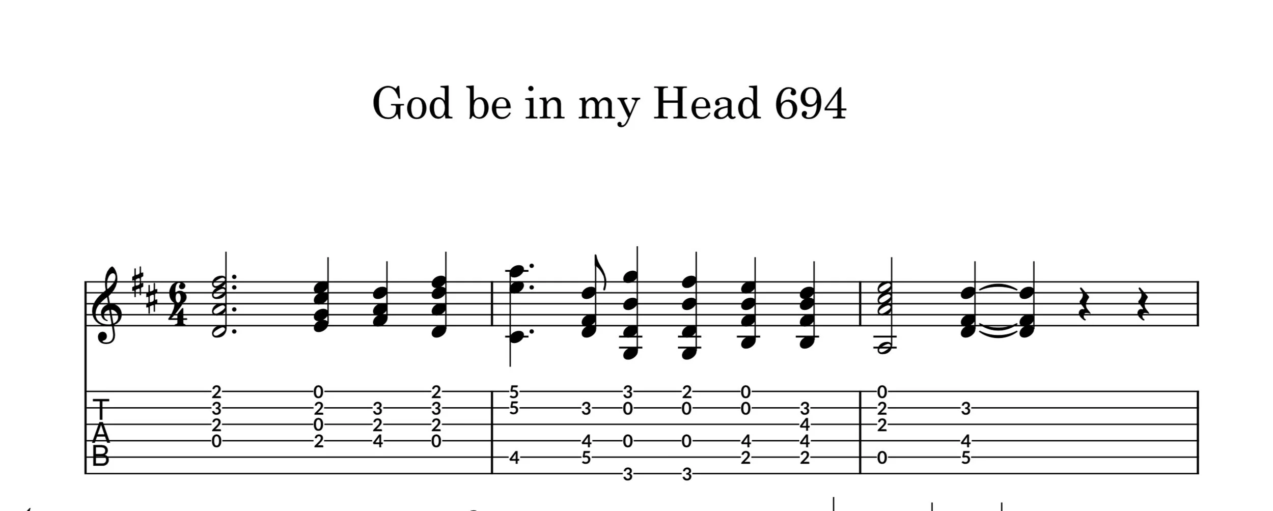 God be in my Head 694