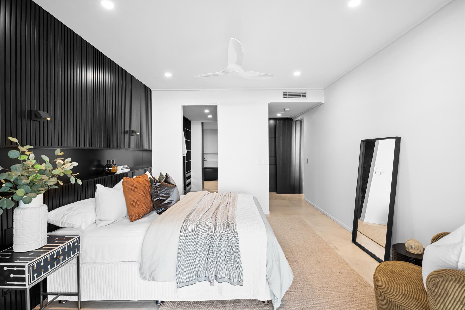 East Brisbane Apartment Master Bedroom Interior