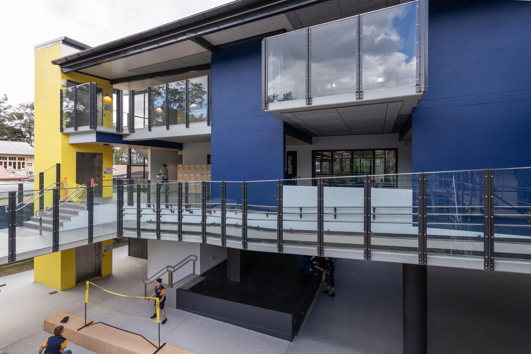 The verandah at Mancel College in Fig Tree Pocket by Giarola Architects