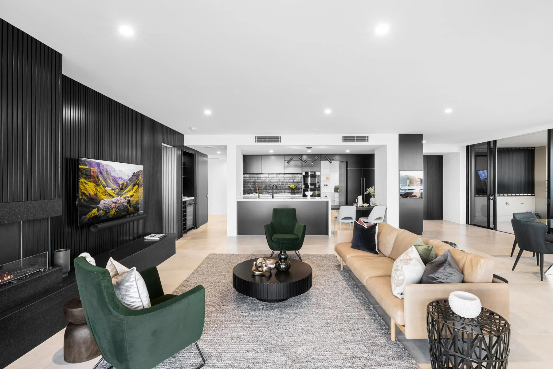 East Brisbane Apartment Living Room Interior