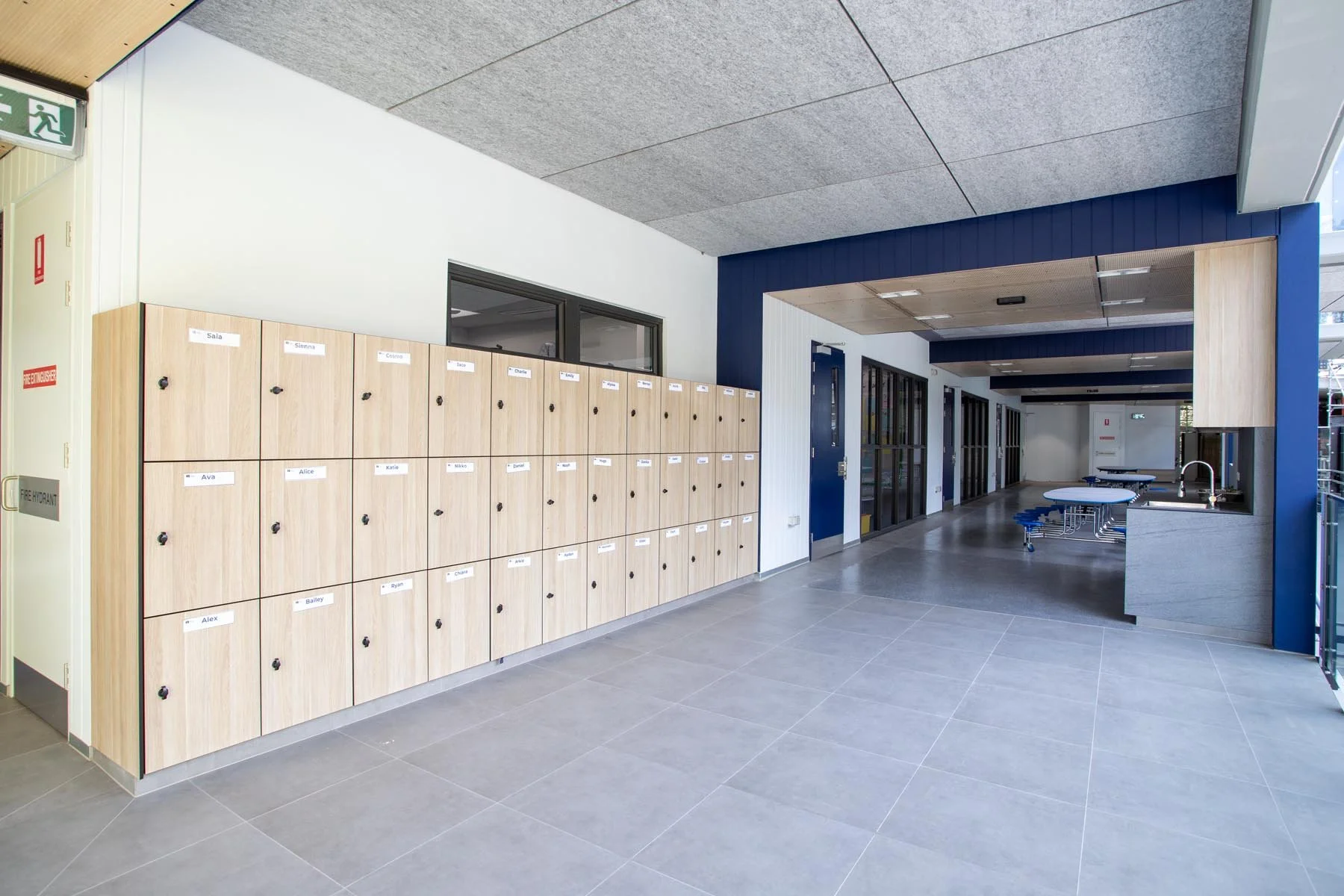The verandah at Mancel College in Fig Tree Pocket by Giarola Architects