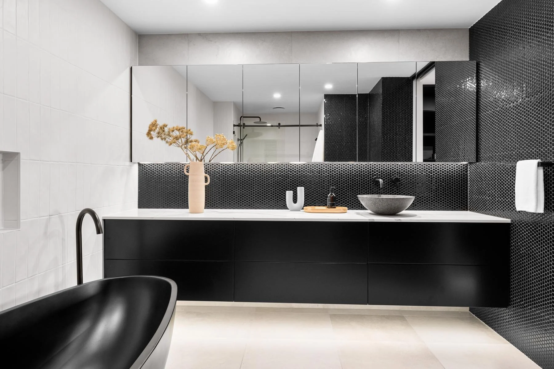 East Brisbane Apartment Ensuite Vanity Interior