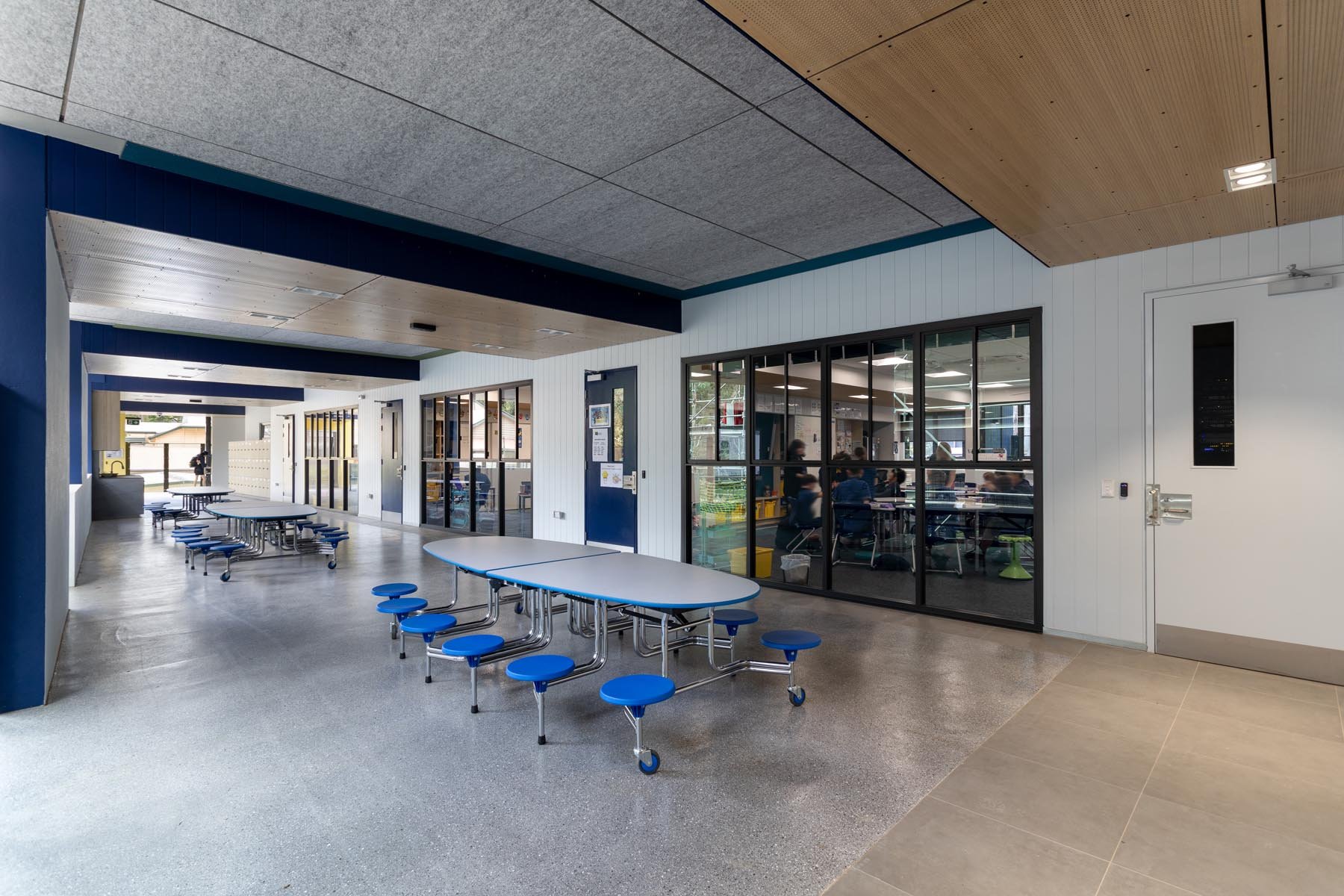 The verandah at Mancel College in Fig Tree Pocket by Giarola Architects