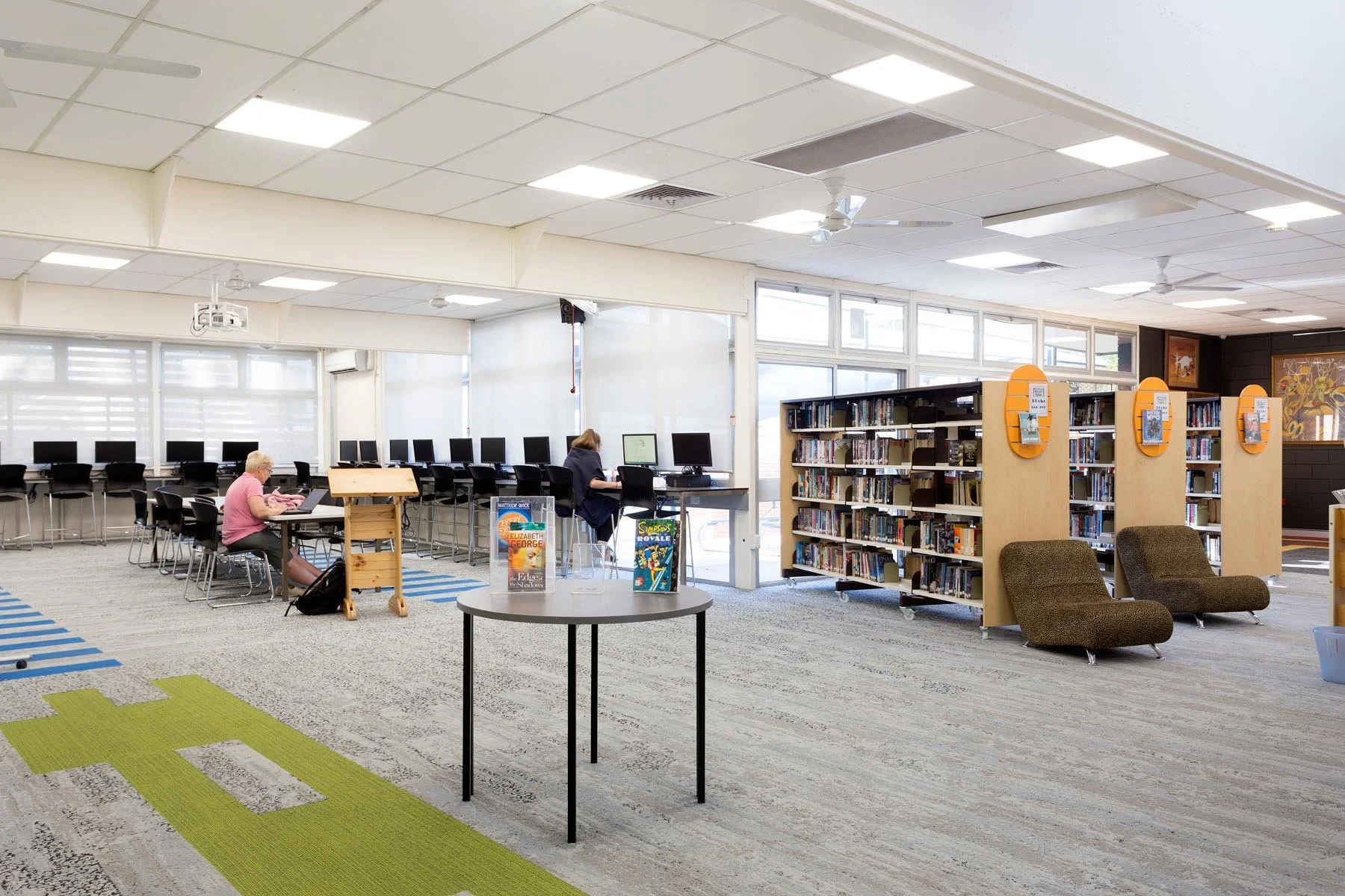 Bracken Ridge State High School Library Shelves