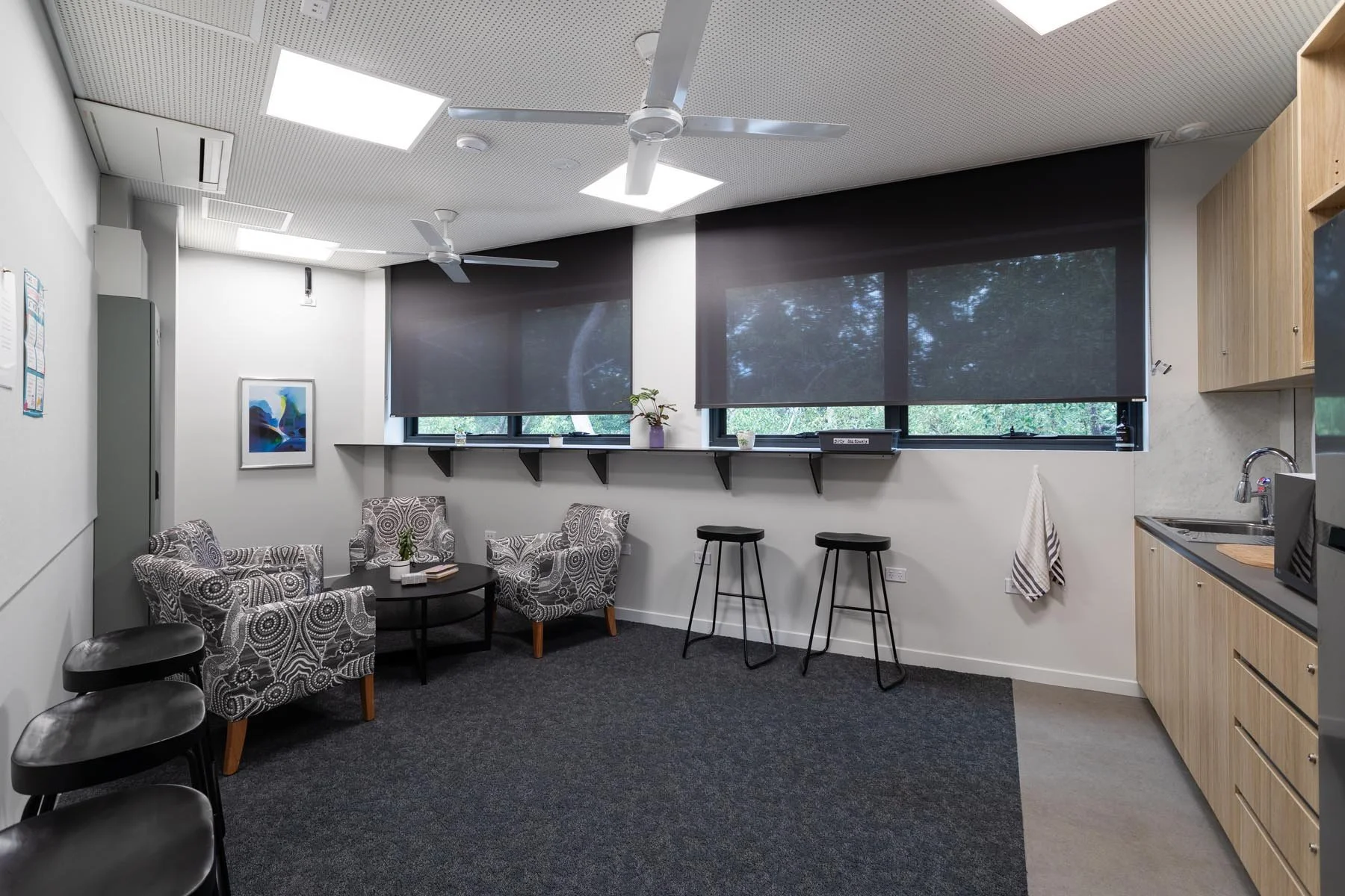 A classroom interior at Mancel College in Fig Tree Pocket by Giarola Architects