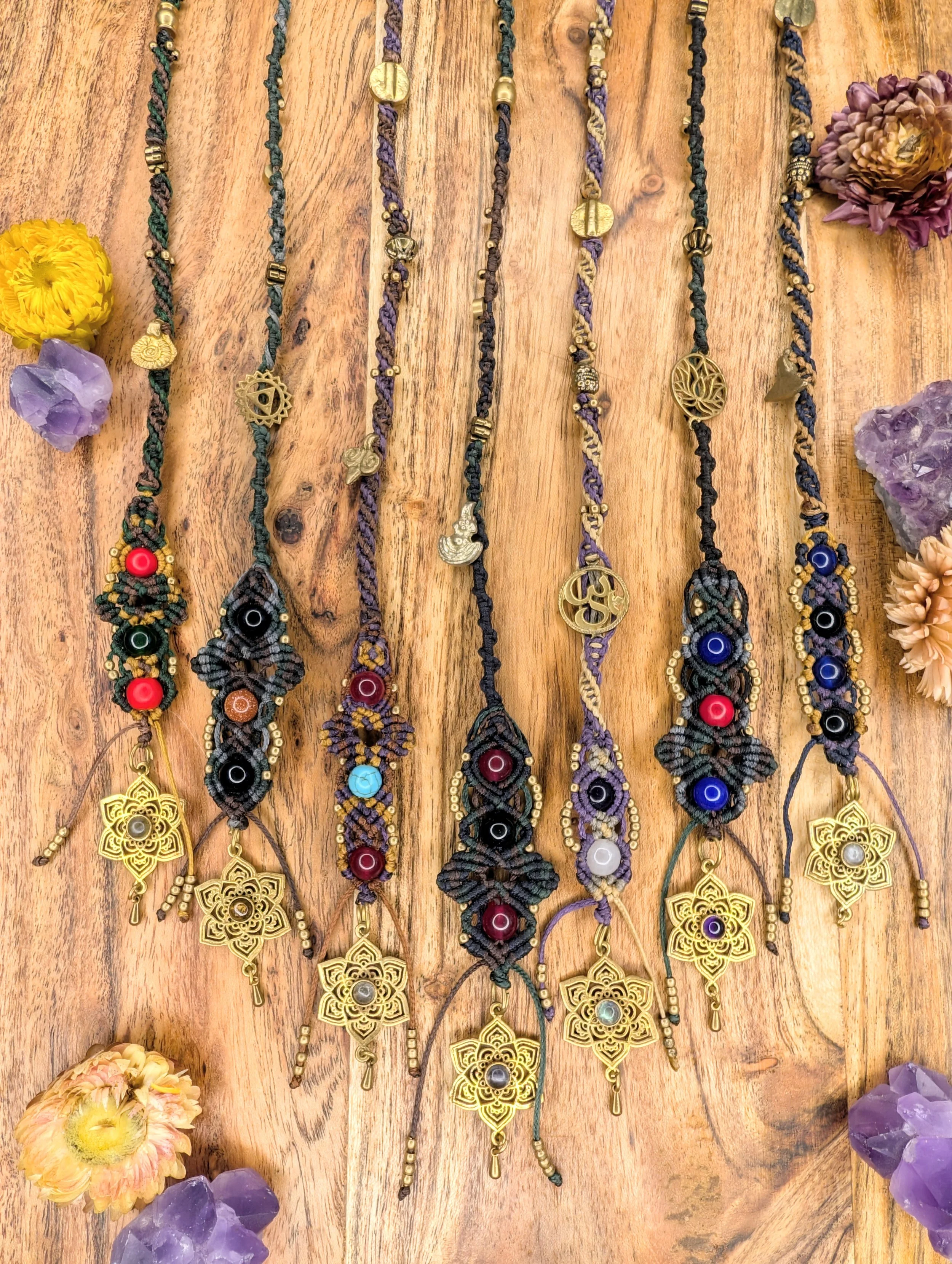 Macrame Hair Wrap – Lotus Mandala