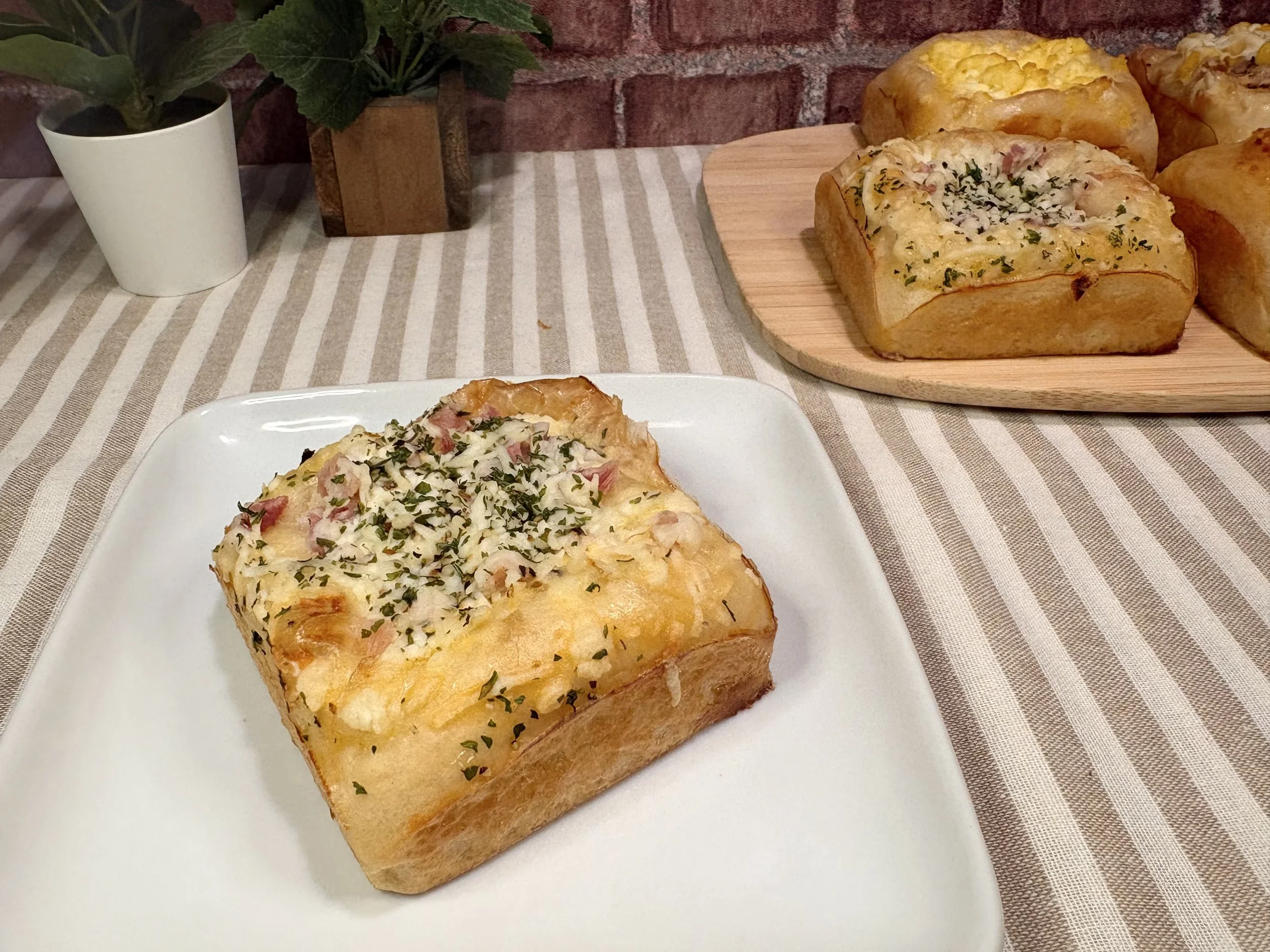 Onion, Bacon & Cheese Square