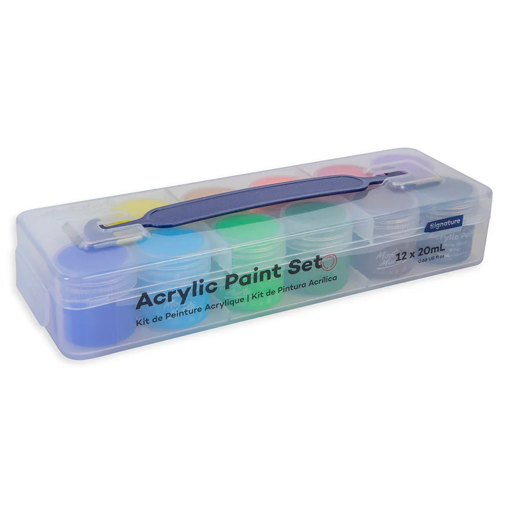 Acrylic Paint Pot Set 12pc x 20ml