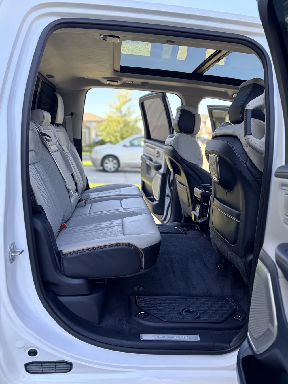 Brown quilted leather vehicle interior — Dynamic Detailing gallery