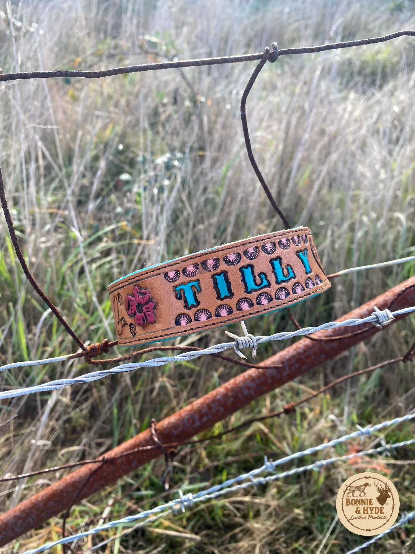Tillys Dog Collar🎀 🐕 
Still one of my fav projects to date. 

Your dog is one of a kind, why not make there collar one too. Each piece is carefully handcrafted with detailed tooling, tailored to suit your dog&rsquo;s personality and style. Choose t