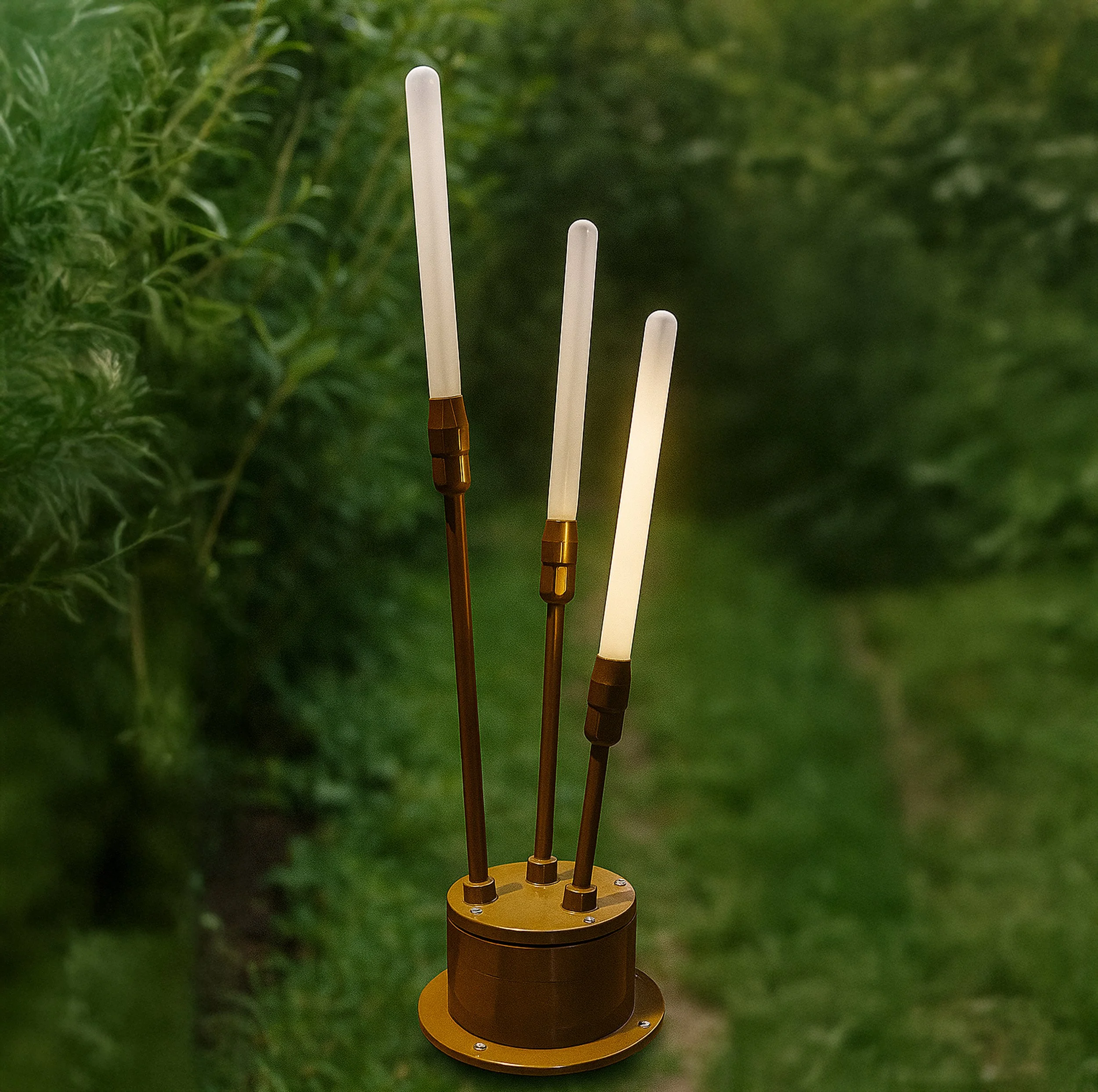 Yumuşak ışık yayan tüp LED bahçe lambası, dış mekân için