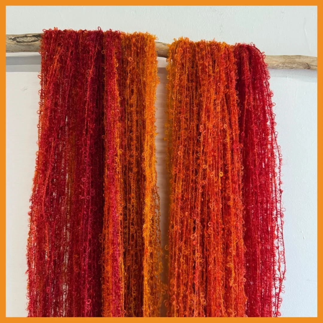 There is no greater joy than when you pull something out of the dye pot and is the EXACT shades you were aiming for! 🧡

Cant wait to show off this throw-blanket. It's going to be a beauty!

Join me for Slow Sundays in the Studio - my monthly studio 
