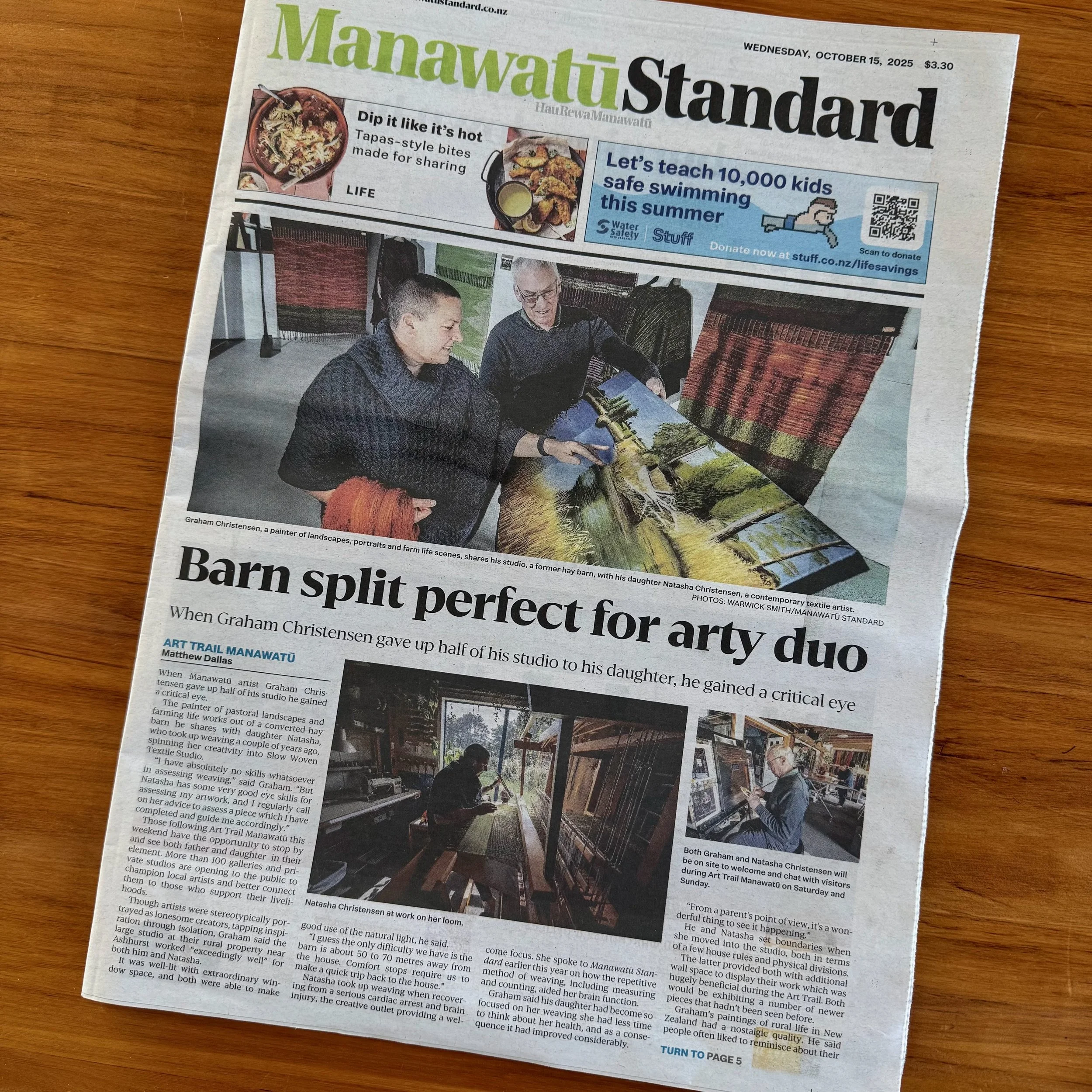 Together, apart: Barn studio a perfect split for family artists