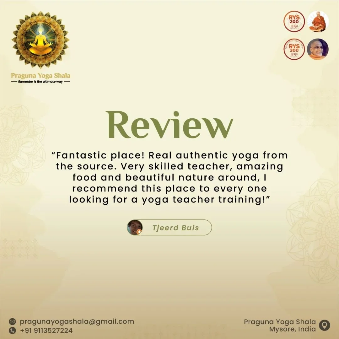 Thank you for your kind words! @pys_mysore we are thrilled to be part of your journey towards physical and mental growth. Your support means so much to us. Namaste! 🙏

#pragunayogashala #yogajourney #mindsoulpeace #transformativeyoga #gratitude #nam