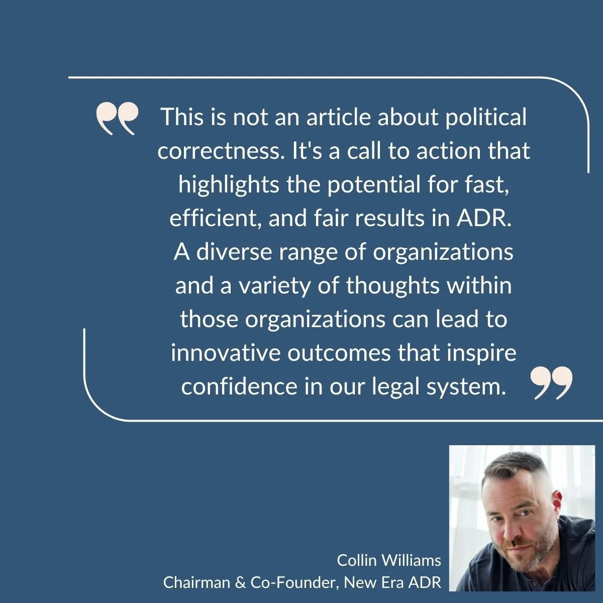 ADR: An Urgent Need for More Competition and Greater Diversity, Law.com