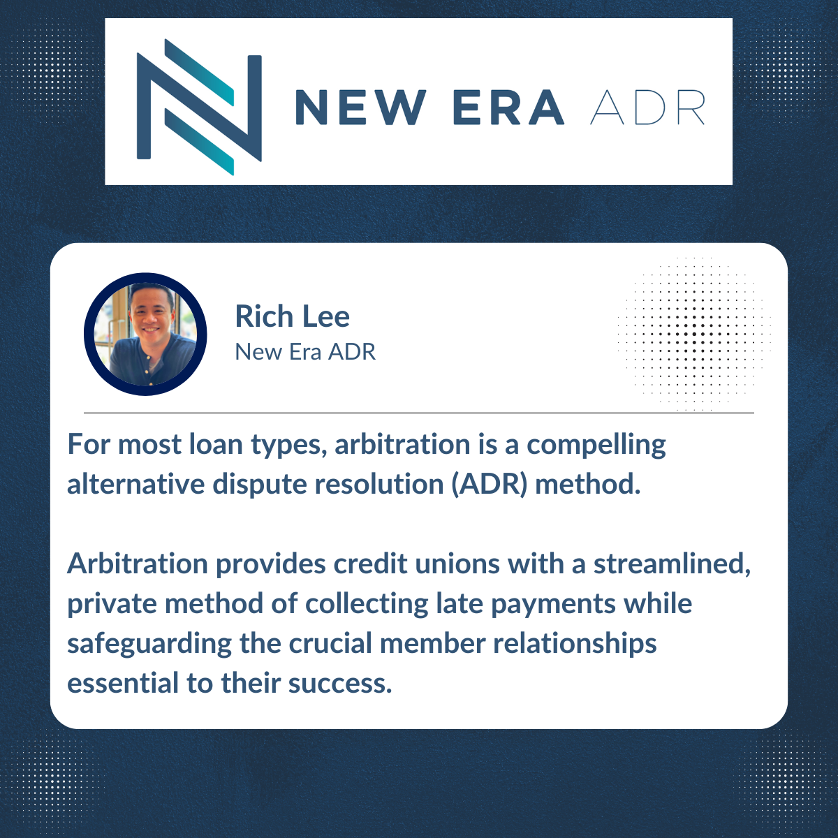 Arbitration Helps CUs Address Delinquencies While Preserving Member Relationships, Credit Union Times