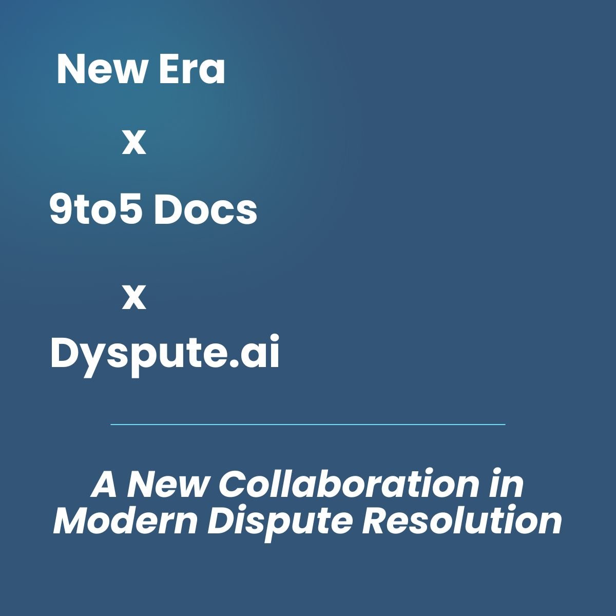 New Era ADR Announces Collaboration with 9to5 Docs and Dyspute.ai
