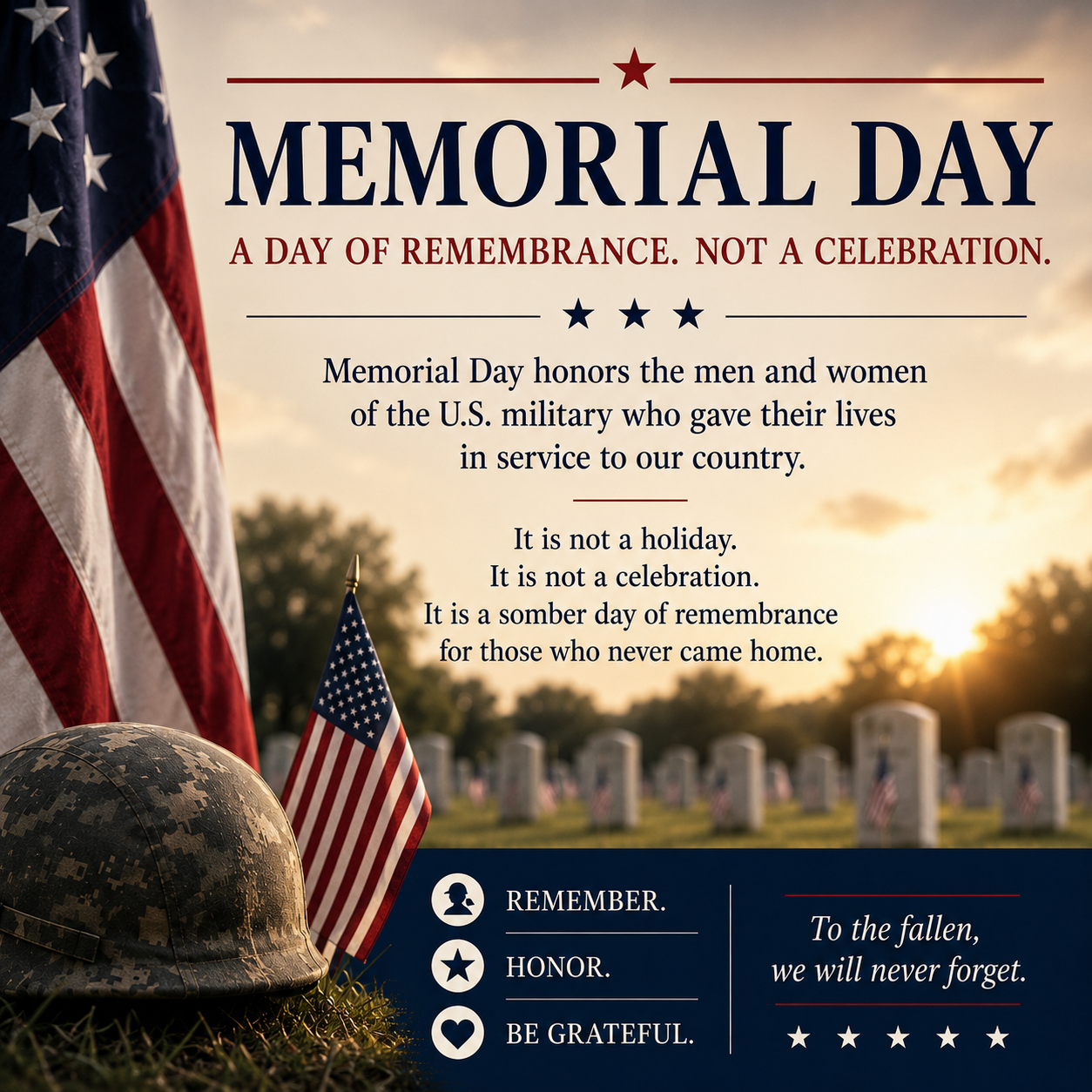 Remembering The Meaning Of Memorial Day