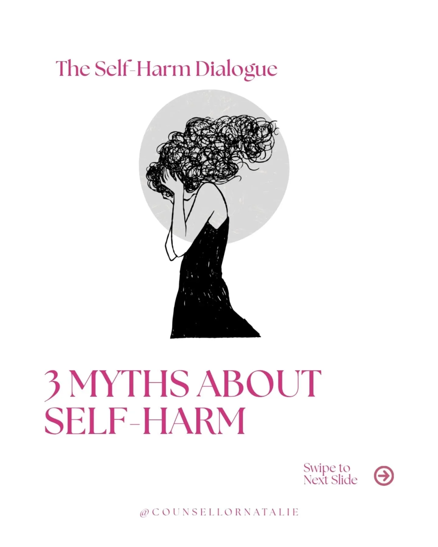 I often hear lots of myths about Self-Harm, I feel this is due to it being an uncomfortable area of mental health that people want to avoid. So let's unpack it

❌ No it's not attention seeking behaviour 
❌ No it doesn't always mean that person wants 