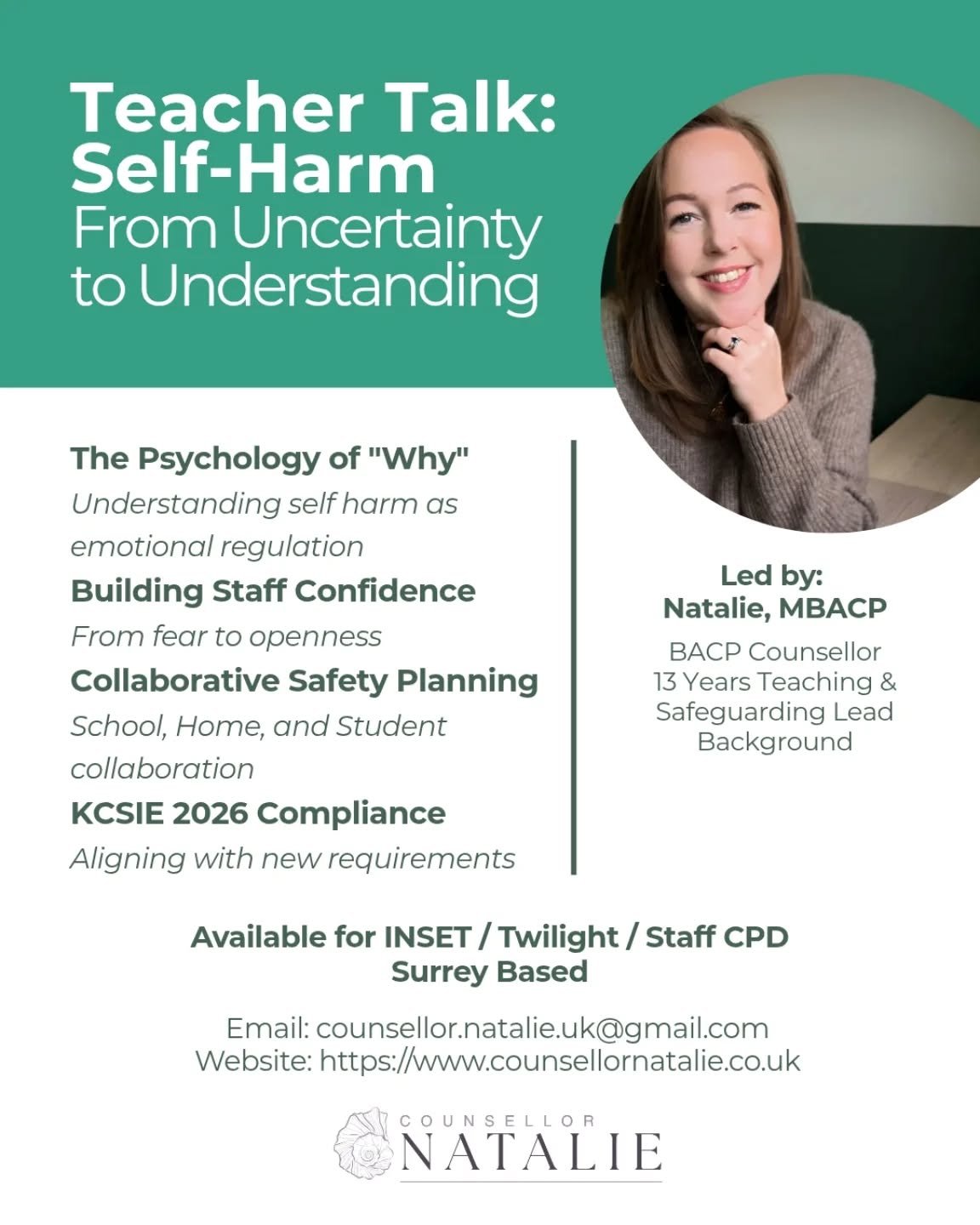 Supporting our students starts with empowering staff 🤍

When a student is struggling with self-harm, it&rsquo;s completely natural for staff to feel overwhelmed or unsure of what to say.

That&rsquo;s why I&rsquo;ve created Teacher Talk: Self-Harm &