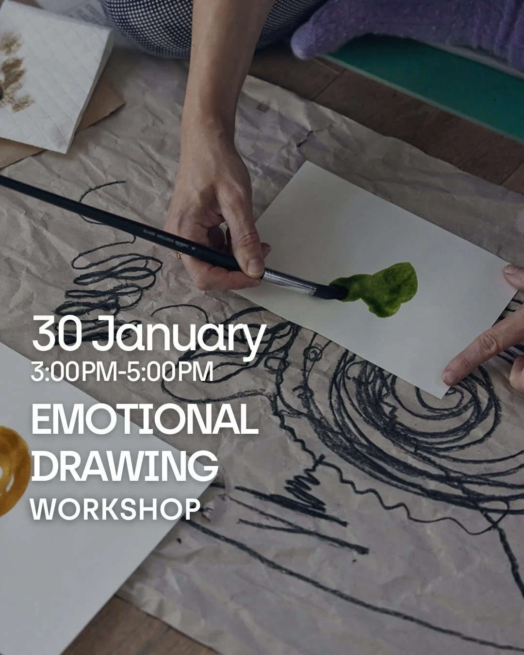 Join us for a gentle, intuitive drawing session 🎨 a moment to slow down, reconnect with yourself, and express emotions through marks and lines.

📅 January 30th at 3:00 PM
🎟️ Spots are limited!
💬 Comment &ldquo;DRAW&rdquo; to get all the details