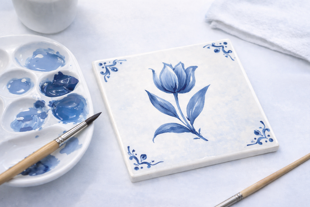 Traditional Dutch Tiles: Colouring Card Book: Buy Online at Best Price in Egypt - Souq is now